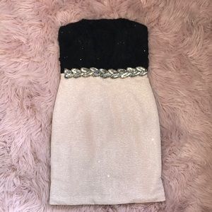 Semi-formal strapless dress